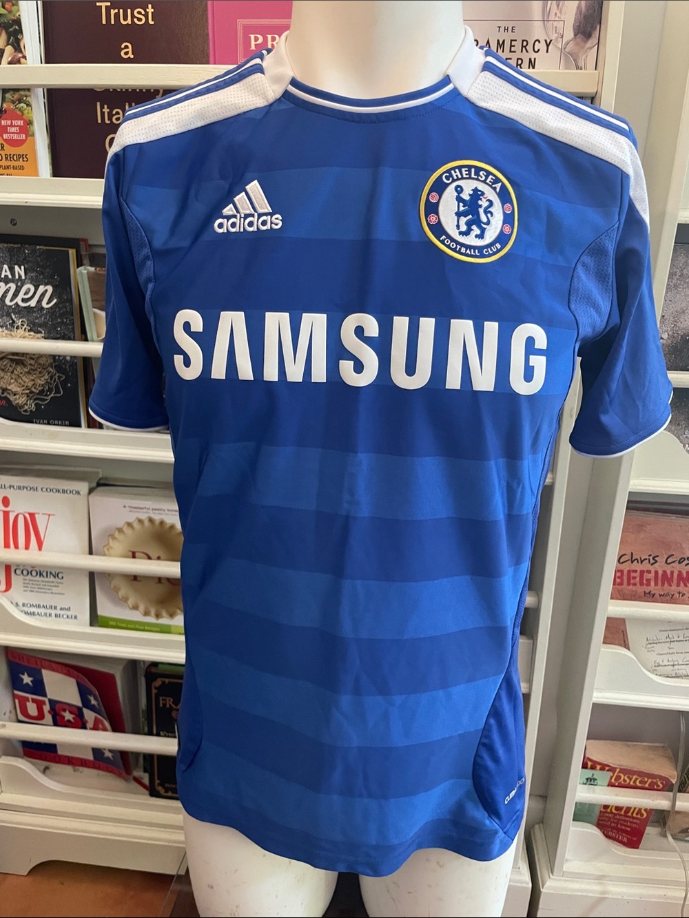adidas Chelsea Blue Home Football Replica Jersey with White Accents